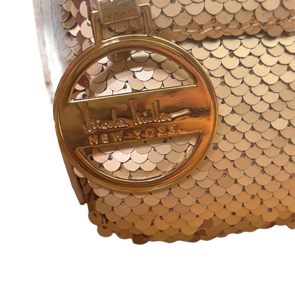 Nicole Miller Gold Sequin Shoulder Bag – NWT - Picture 4 of 10